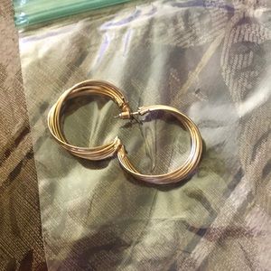 Beautiful gold earrings